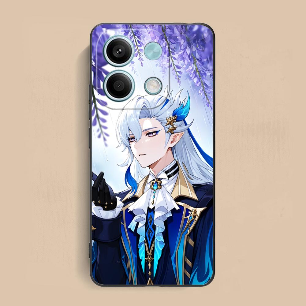 Game GI Neuvillette Matte TPU Mobile Phone Case for Xiaomi Redmi Note 14 13 12 11 S Pro Plus 4G 5G Colorful Printing Cover