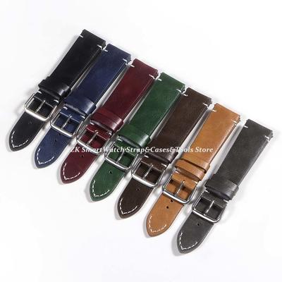 Calfskin Genuine Leather Watchbands Quick Release Watch Band 18mm 20mm 22mm 24mm Strap for Huawei Gt3/4 46mm Watches Accessories