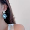 Crystal Clear Drops Earrings Acrylic Stud Earrings Chic Geometric Pendant Earrings  Women's Jewelry