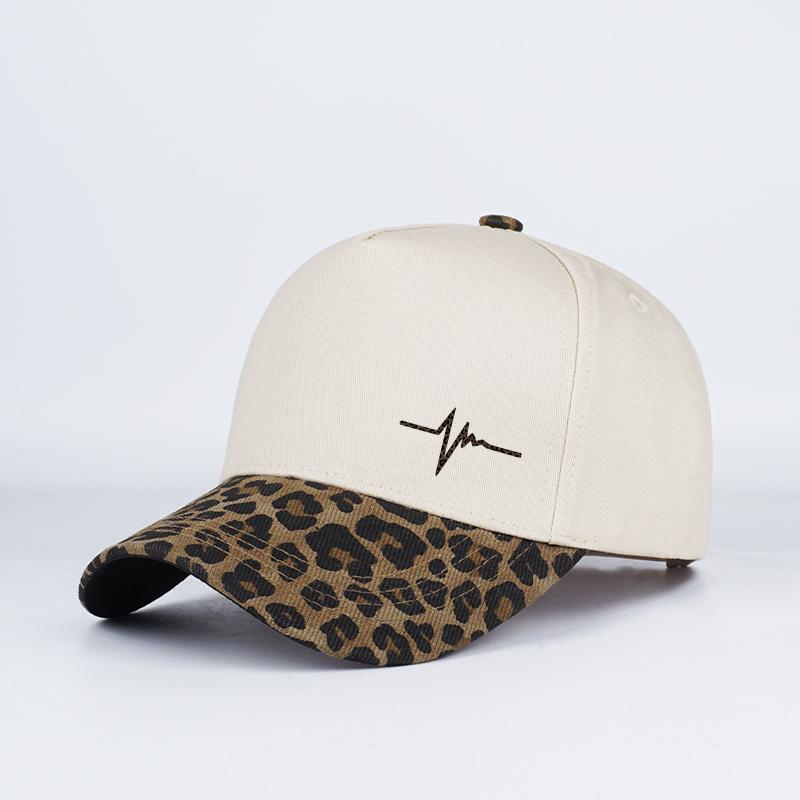 Heartbeat ECG Print Two Tone Baseball Cap Adjustable Unisex Cotton Casual Sun Hat