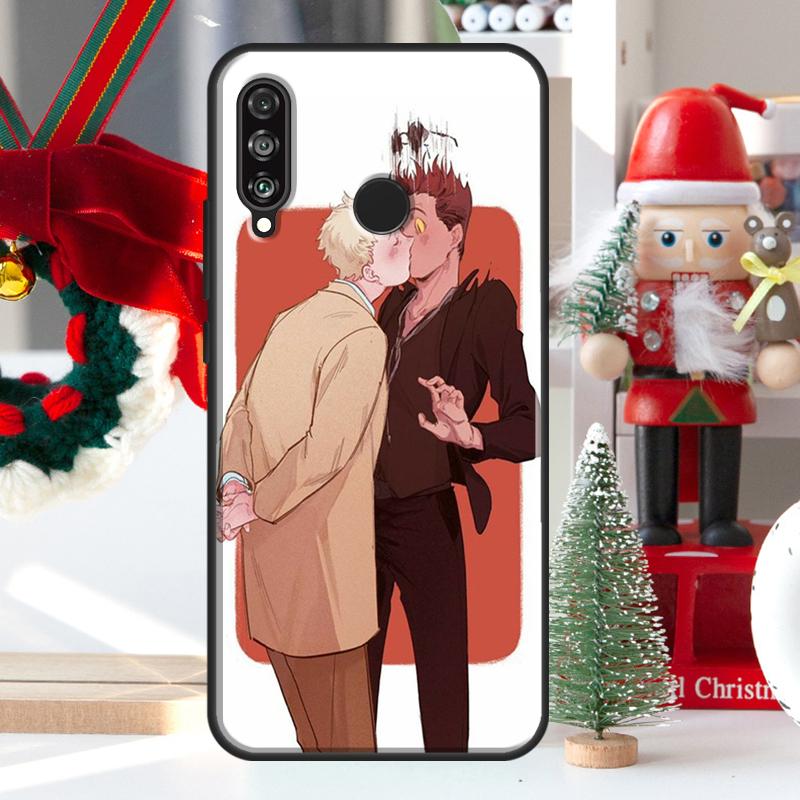 Good Omens For Huawei Nova 9 10 SE 11 Pro Y60 Y70 Y90 Y61 Y91 Y72 Y73 12i 11i 8i P20 P30 P40 Lite Case