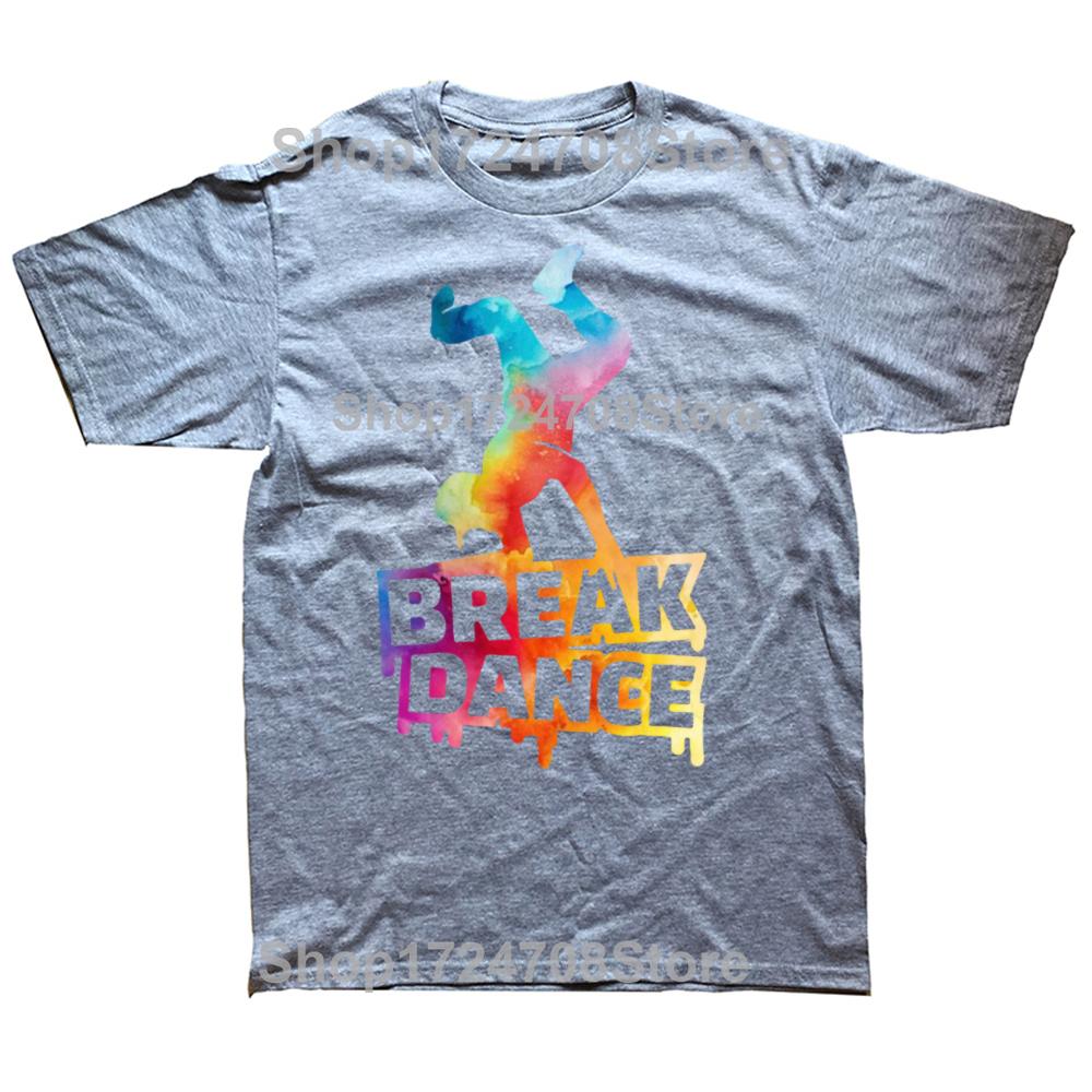 Harajuku Hip Hop Funny Break Dance Graphic T Shirts Streetwear Short Sleeve Breakdance Man T-shirt Loose Casual Women Clothing