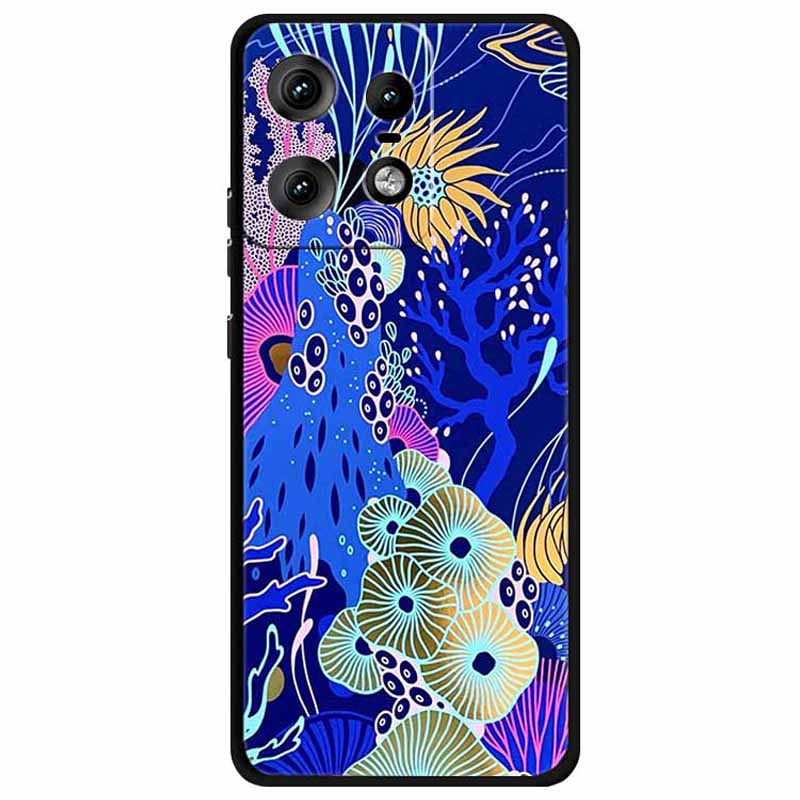 

Чехол для Motorola Edge 50 Pro 5G с печатью узора, мягкая TPU накладка для мобильного телефона Ocean Coral