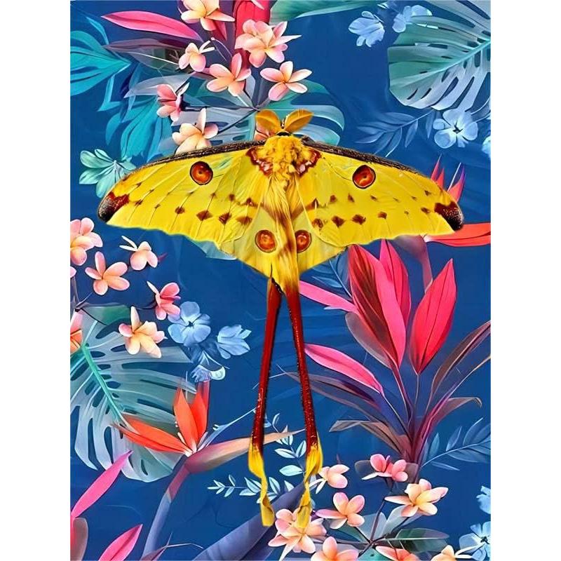 

5D DIY Diamond Painting Animal Insect Icon Mosaic Real Rhinestone Cross Stitch Embroidery Mural 20x30cm