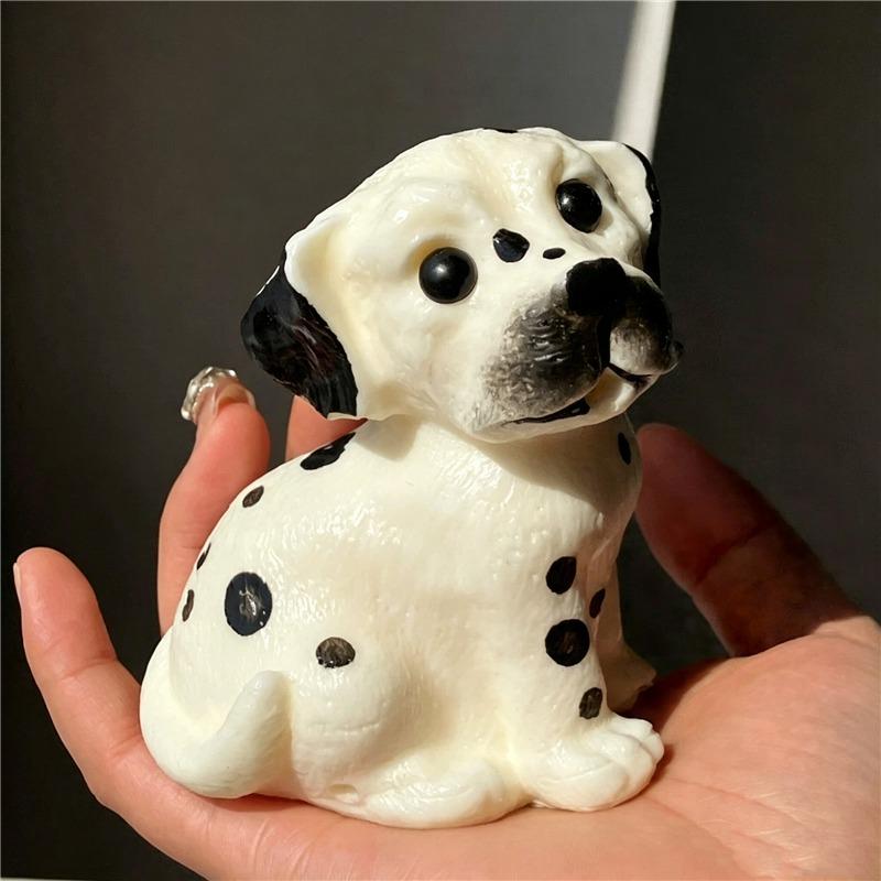 Realistic Puppy Squishy Toy Tpr Soft Fast Rebound Fidget Toy Cute Stress Relief Adult Office Anxiety Decompression Gift 7 Styles