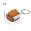 Food Shaped Fidget Clicker Keychain 3D Printed Cake Chocolate Pendant Lightweight Decompression Toy for All Age Use