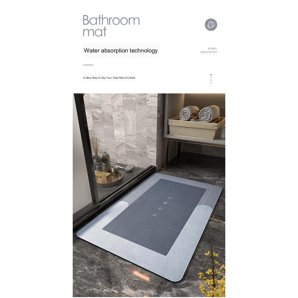 Tappetino Assorbente Asciugatura Rapida per Bagno Tappetino per Ingresso Bagno Antiscivolo Tappetino per Pavimento Cucina Domestico Tappetino Antigrasso