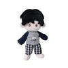 10cm Cotton Doll with Interchangeable Casual Sports Hoodie Outfit