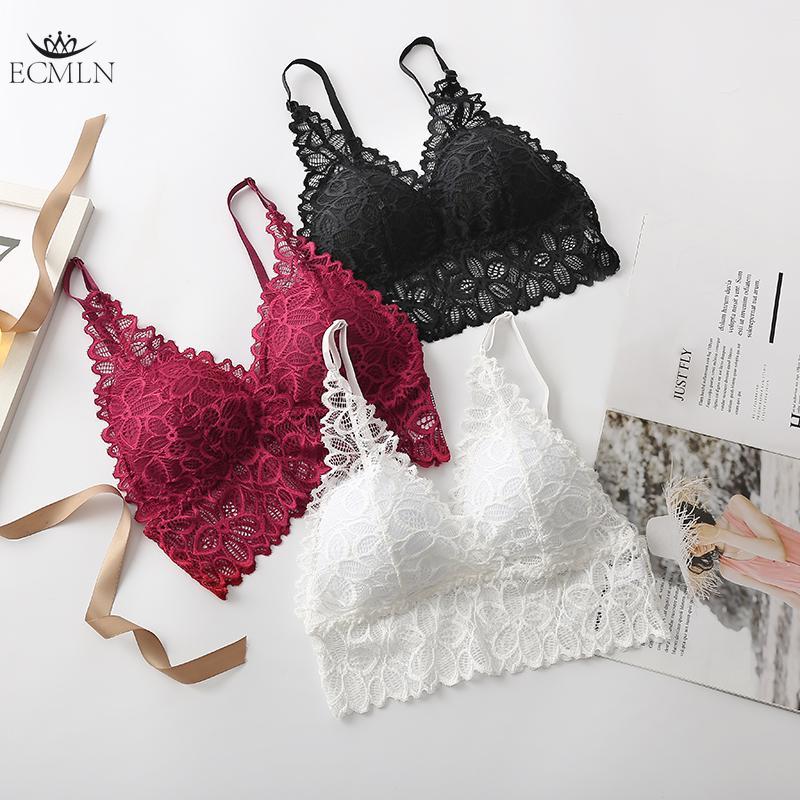 Bralettes de Renda para Mulheres Bralette Acolchoado de Renda Bandeau