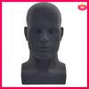3X Male Mannequin Head Professional Manikin Head For Display Wigs Hats Headphone Display Stand (Matte Black)