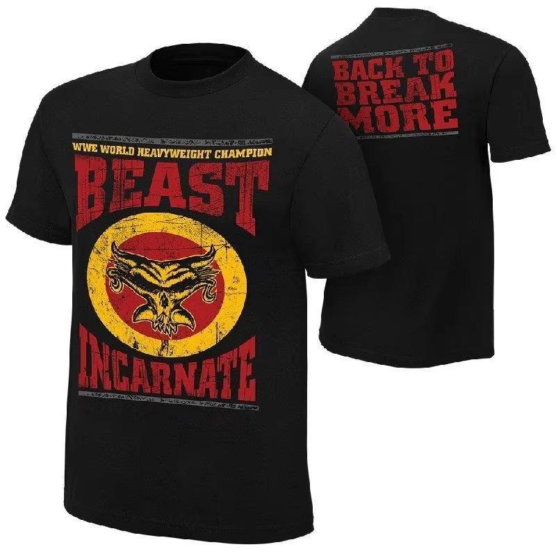 Brock Lesnar Beast Incarnate Mens Fashion Street Womens Print Street Top TShirt 3XL