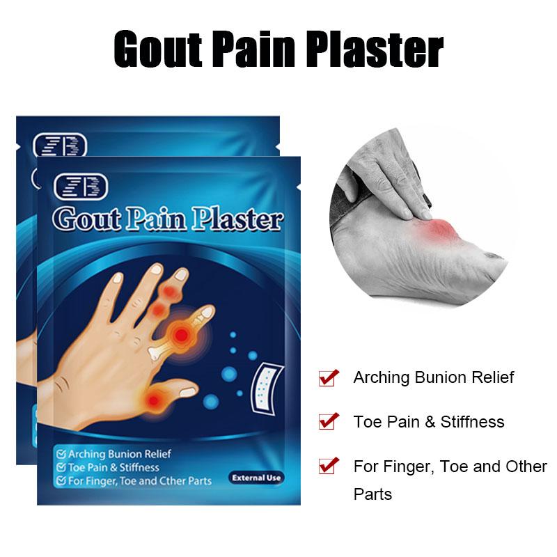 8pcs/bag Gout Pain Patch Treatment Foot Gout Patch Thumb Corrector Sticker Finger Hallux Toe Bunion Pain Relief Plaster Patch