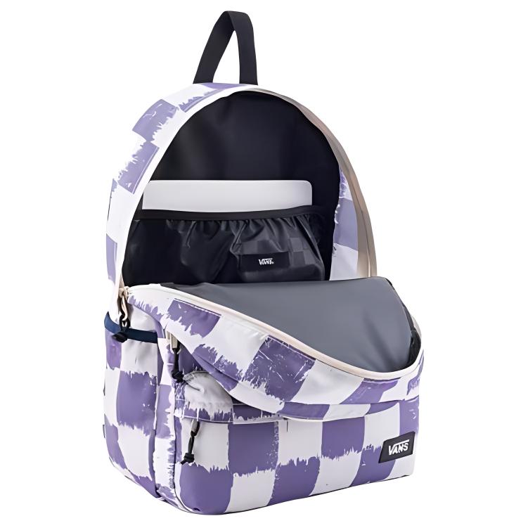 New Vans Polyester Backpack Regular Women's Purple & White VN000J2HDKD