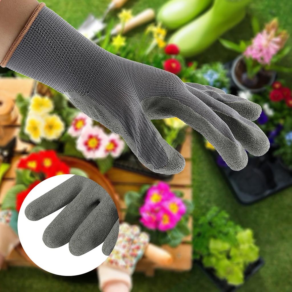 5 Pairs Wear Resistant Non Slip Garden Gloves Durable Breathable Gardening Working Gloves