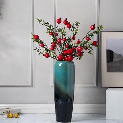 Keramik-Bodenvase für Trockenblumenarrangements im Wohnzimmer – Neue Wohndekoration im chinesischen Stil