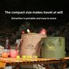 2pcs/set Portable Collapsible Water Bucket for Camping Fishing Picnic - PVC Outdoor Storage Container with Handle Lightweight