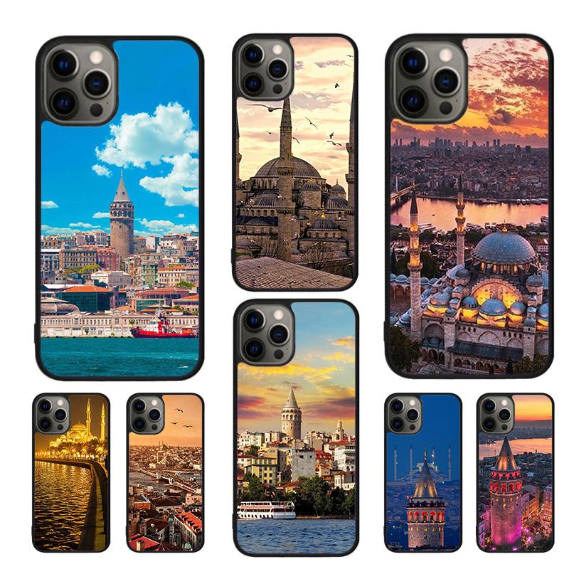 Turkey Istanbul Scenery Building Mobile Phone Cases Cover For iPhone 17 Air 16 16e 15 14 12 13 11 Pro MAX Apple Plus
