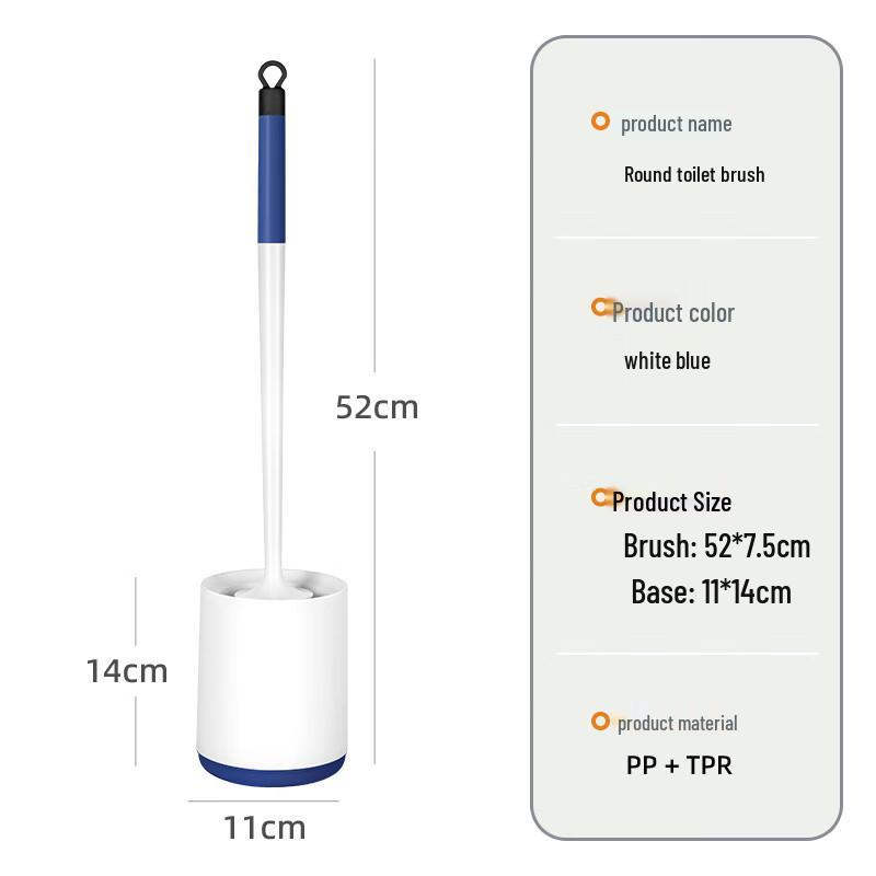 Wall-Mounted Long-Handle Toilet Brush Standard