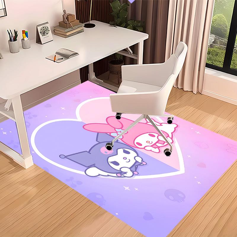 Sanrio My Melody and Kuromi Printed Absorbent Washable Carpet, Non-Slip Bathroom Mats, Kitchen Rugs, Yoga Mat,Living Room Entrance, Camping Picnic Rug