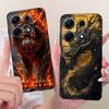 For Infinix Note 30 30Pro X678B X6716B X6711 Cool Dragon Tiger Phone Case Note 30 Pro Note30 4G 5G Black Silicone Soft Cases