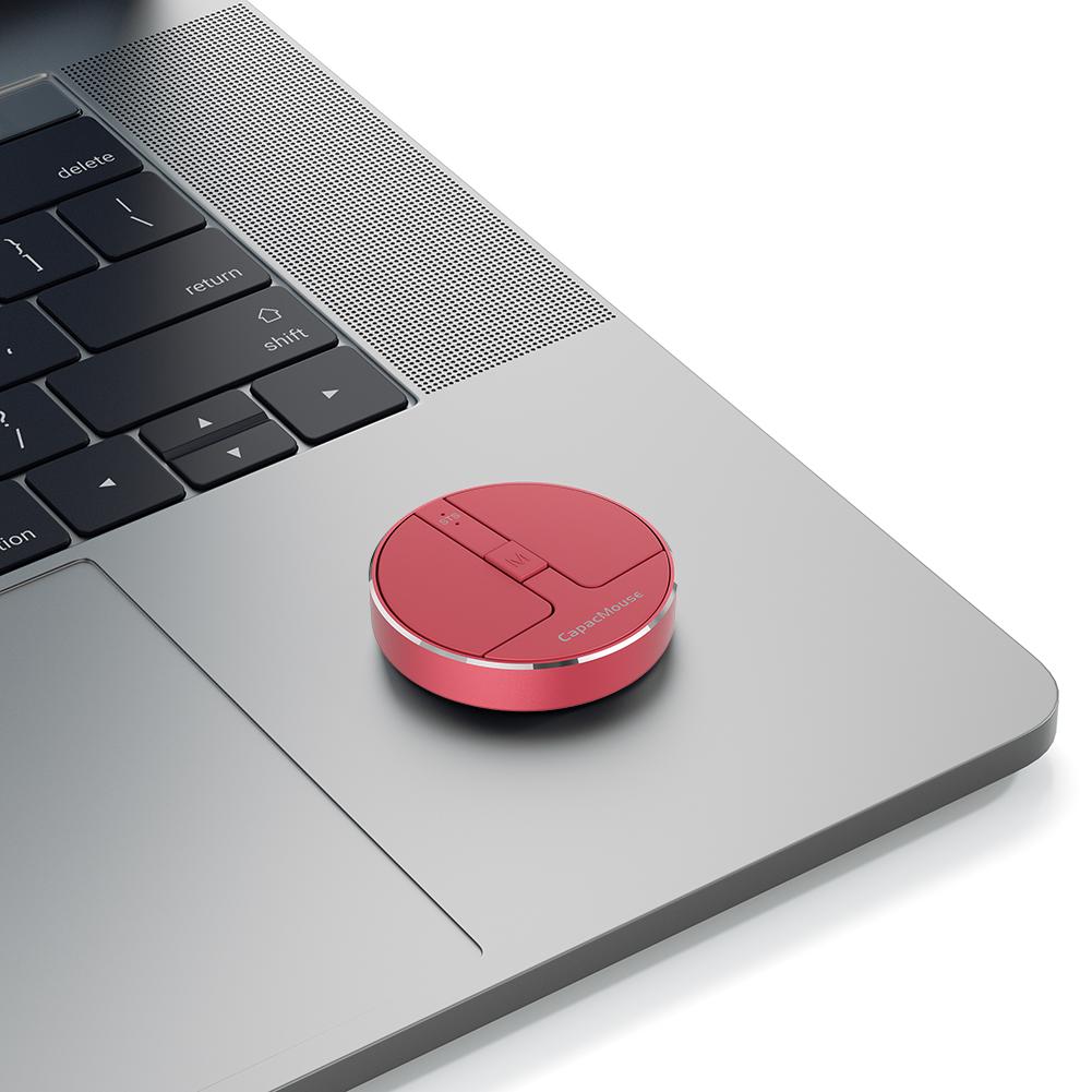 Ultra Thin Wireless Computer Mouse 3 Mode BT 5.2/2.4G/USB Mini Capacitive Mouse with USB Receiver for PC Laptop Notebook Desktop