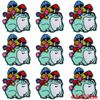 10Pcs/Lot Animal Embroidery Patch Iron On Patches For Clothing Cartoon Embroidered Patches For Clothes Cute Cat Patch Applique