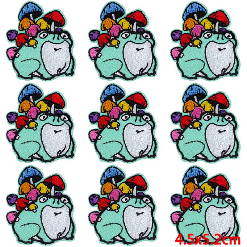 10Pcs/Lot Animal Embroidery Patch Iron On Patches For Clothing Cartoon Embroidered Patches For Clothes Cute Cat Patch Applique