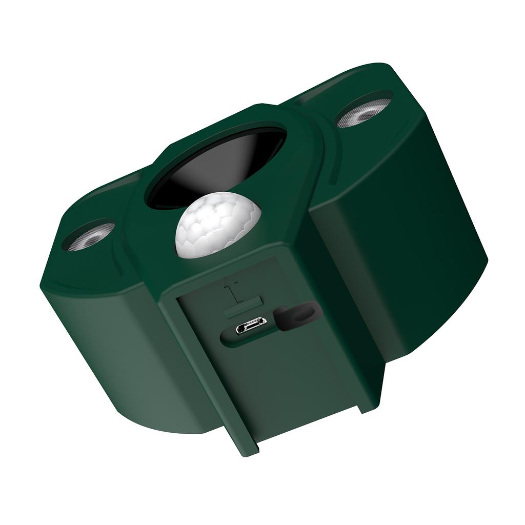 Solar Ultrasonic Repeller with PIR Motion Sensor 5 Alarm Modes IPX4 Waterproof Supoort Wall-mounted