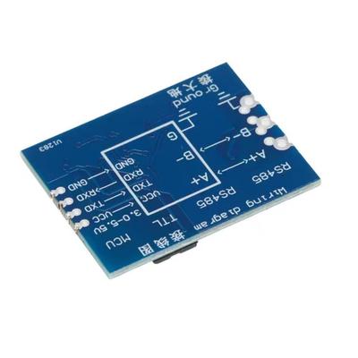 Single Chip UART TTL To RS485 Interfaces Board With Optocoupler Isolation And LED Indicators For Automation Use