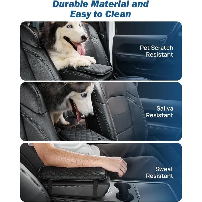 Anti-Slip Car Armrest Mat Universal Center Console Protector Cushion Storage Box Cover Pad Auto Antifouling Interior Accessories