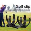Supporto per palline da golf con clip girevole, artiglio, presa sicura, professionale, pieghevole, portatile, per 2 palline da golf, accessori da golf, regalo per golfisti