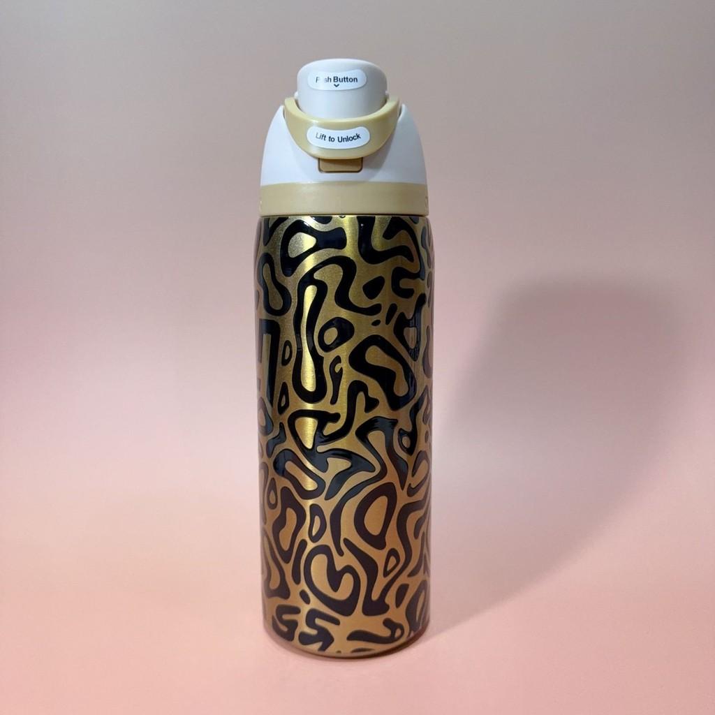 Stainless Steel Insulated Water Bottle With Handle For Outdoor Travel And Large Capacity