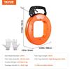 Fish Tape Wire Cable Line Puller 120ft 1/8 in Steel with High Plastic Case
