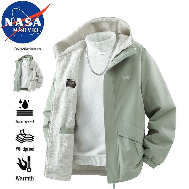 NASA MARVEL Herren Wende-Winterjacke