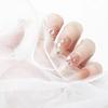 Premium Long Sparkle Handmade Faux Nails - Brightening Nail Art Stickers