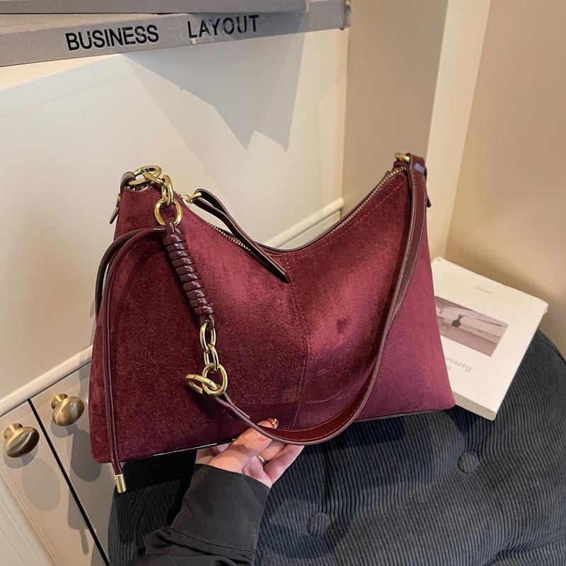 Bag Women's retro matte tote bag 2025 autumn and winter new large-capacity shoulder bag fashion messenger bag