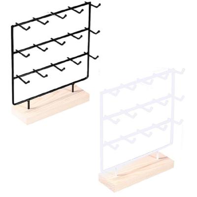 Earring Display Stand for Selling Stylish Necklace Bracelet Pendant Organizer Handmade 3 Tiers Jewelry Storage Rack