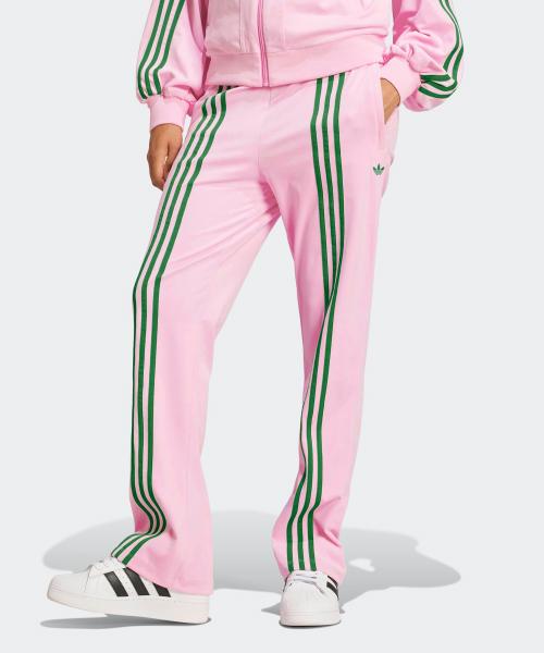 Adidas 70er Velours Trainingshose Pink Grün Jn8289