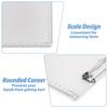 Metal Clipboard 5 Pack Aluminum Lightweight Construction Strong Metal Clip Secures Documents Firmly Built-in Scale Design for Workplace Office La