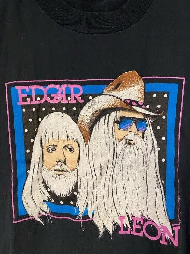 Leon Russell Edgar Winter Unisex T Shirt Full Size S-5XL Unisex T-Shirt S