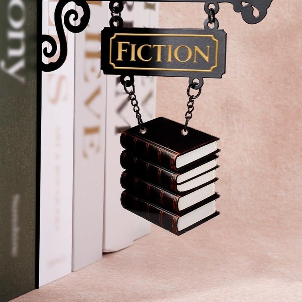 Creative Metal Book Divider Lightweight Library Wall Bookshelf Book Partition Board Book Shelf
