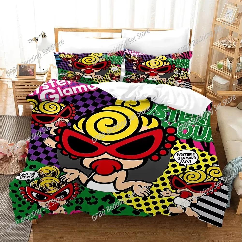 3D Hysteric-Mini Comfortable Duvet Quilt Cover Pillowcase Bedding Set Children Bedroom Decoration Home Textile