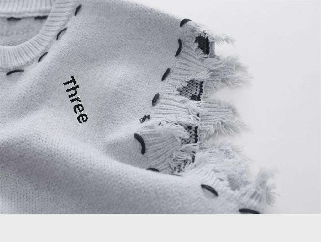 Men's Knitted Sleeveless Sweater Vest - 2023 Autumn/Winter Round Neck Slim Waistcoat