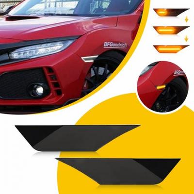 Sequential LED Marker Side Signal White Running Lights For 2016- Honda Civic