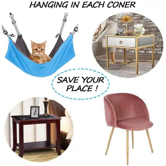 Pet Hammock, Cat and Dog Hanging Bed, Winter Pet Sleeping Pad, Thickened Iron Cage, Warm Hanging Bed