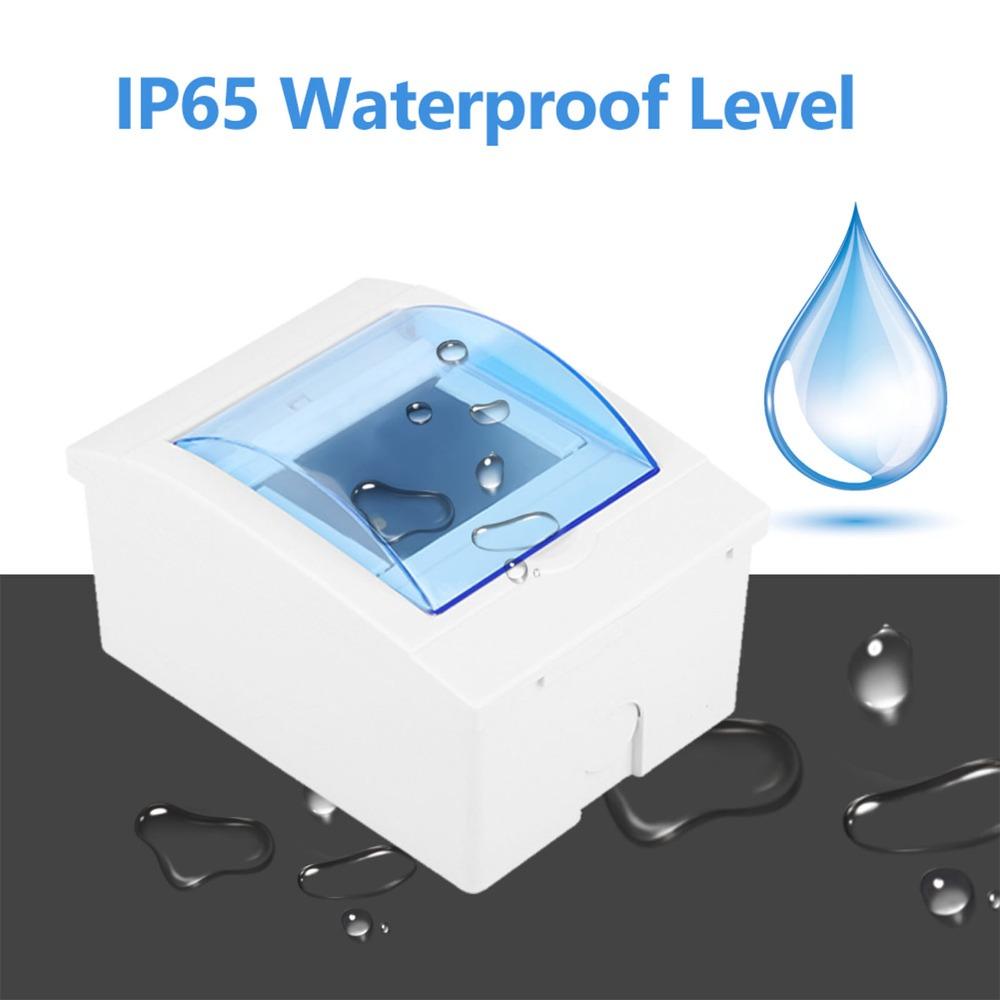 3-4 Ways Distribution Box Transparent Cove Wall Mounted Circuit Breaker Distribution Box Plastic Wall Distribution Box