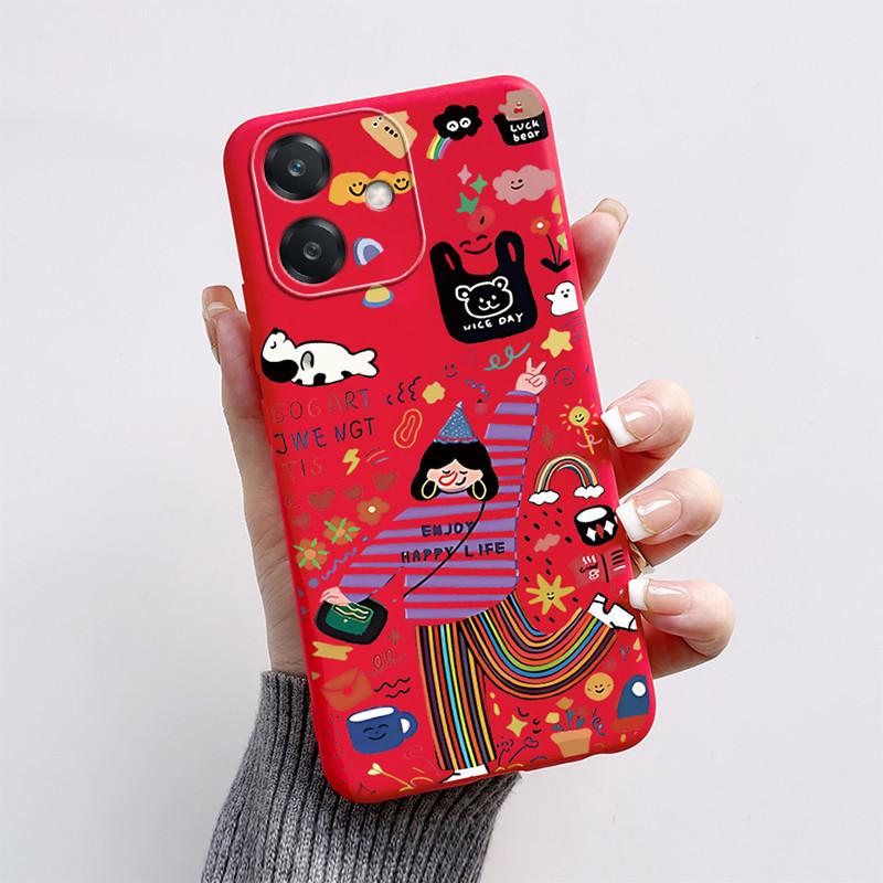 For Oppo A40 Case CPH2669 Cute Cartoon Cat Fox Painted Cover Soft Silicone Phone Case For Oppo A40M A 40 OppoA40 Fundas Bumper