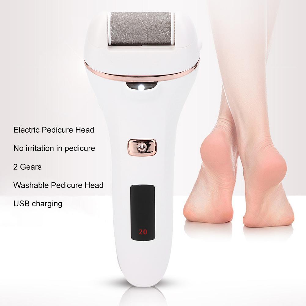 JINDING Electric Pedicure Tool Callus Remover Foot File Waterproof Digital Display Pedicure Tool