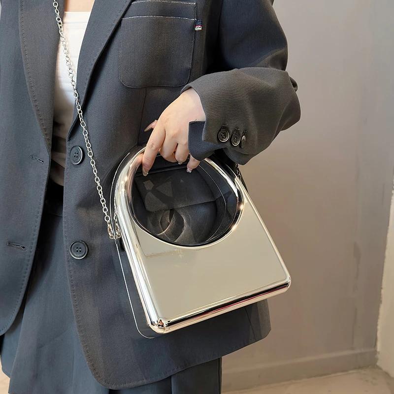 Luxurious Evening Clutch Bag for Women  Gold Bag  Designer Bag  High Quality  PVC Shoulder  Fashion Crossbody  Lipstick Bags