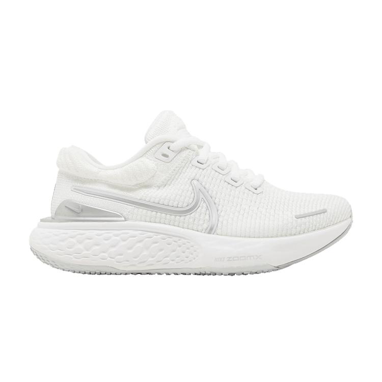 Nike Wmns ZoomX Invincible Run Flyknit 2  White Metallic Silver  37.5